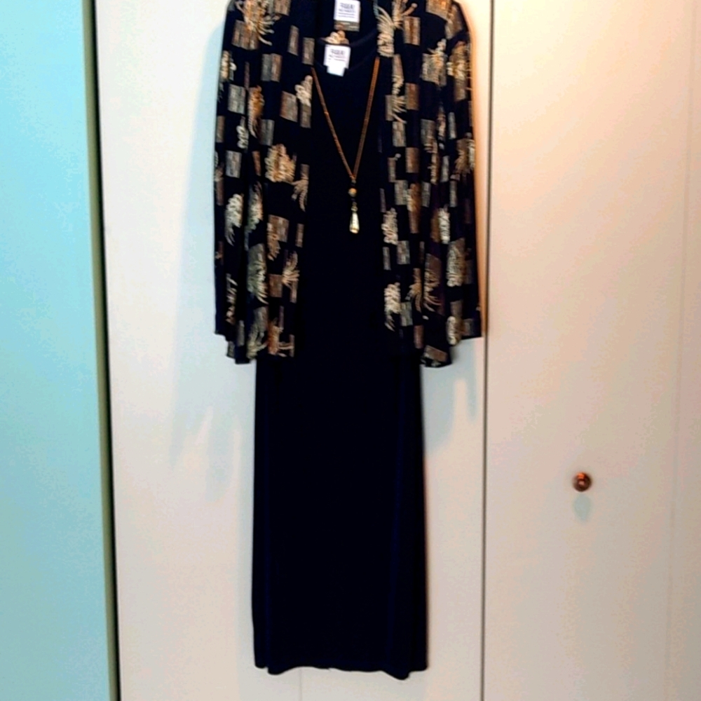 R&M Richards formal Sleeveless gown with jacket